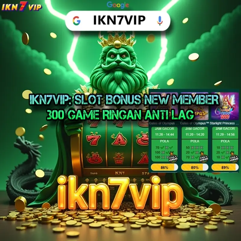 IKN7VIP: SLOT BONUS NEW MEMBER 300 GAME RINGAN ANTI LAG